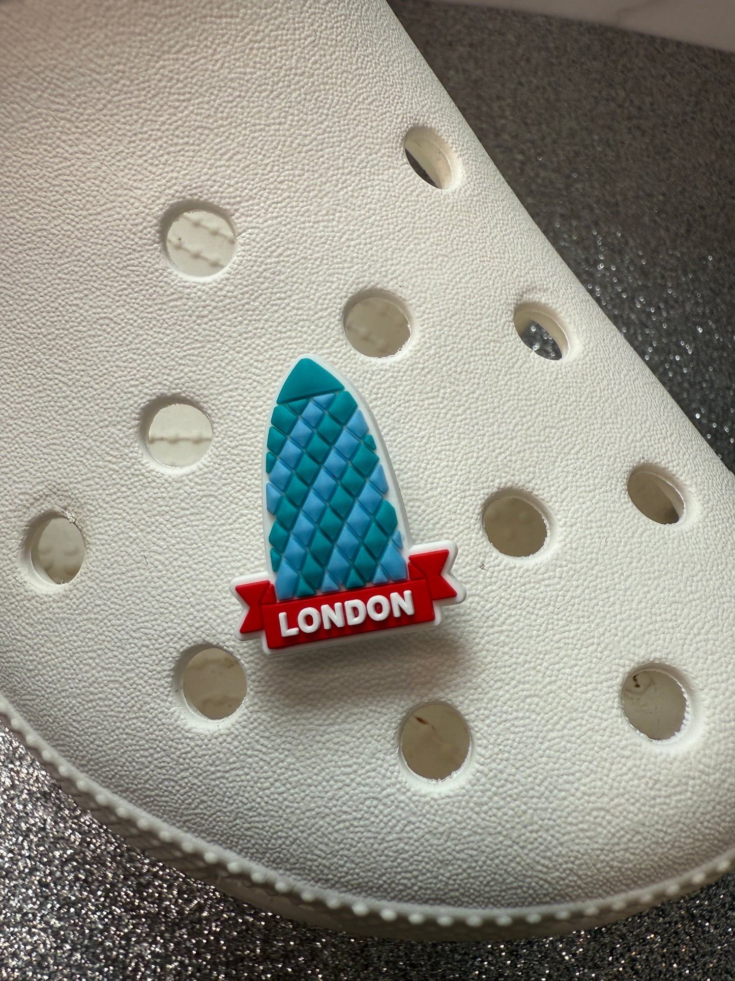 London/Great Britain themed shoe charm collection