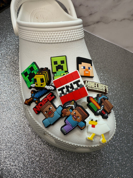 Minecrafl shoe charm collection