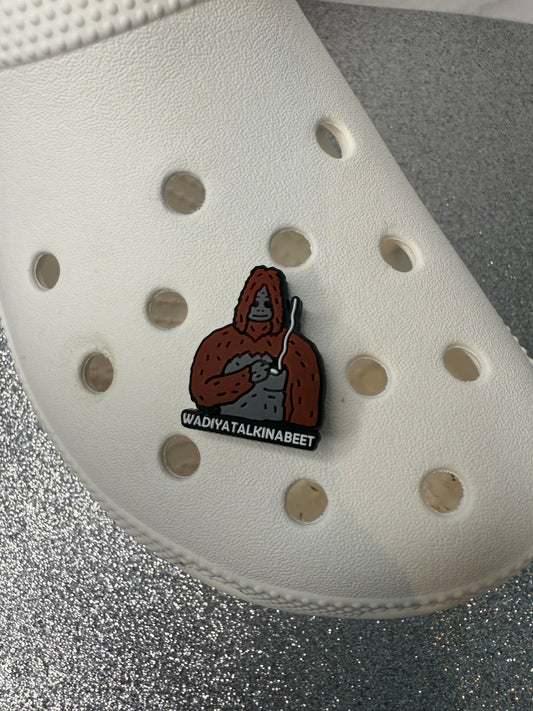 Big Lez wadiyatalkinabeet shoe charm
