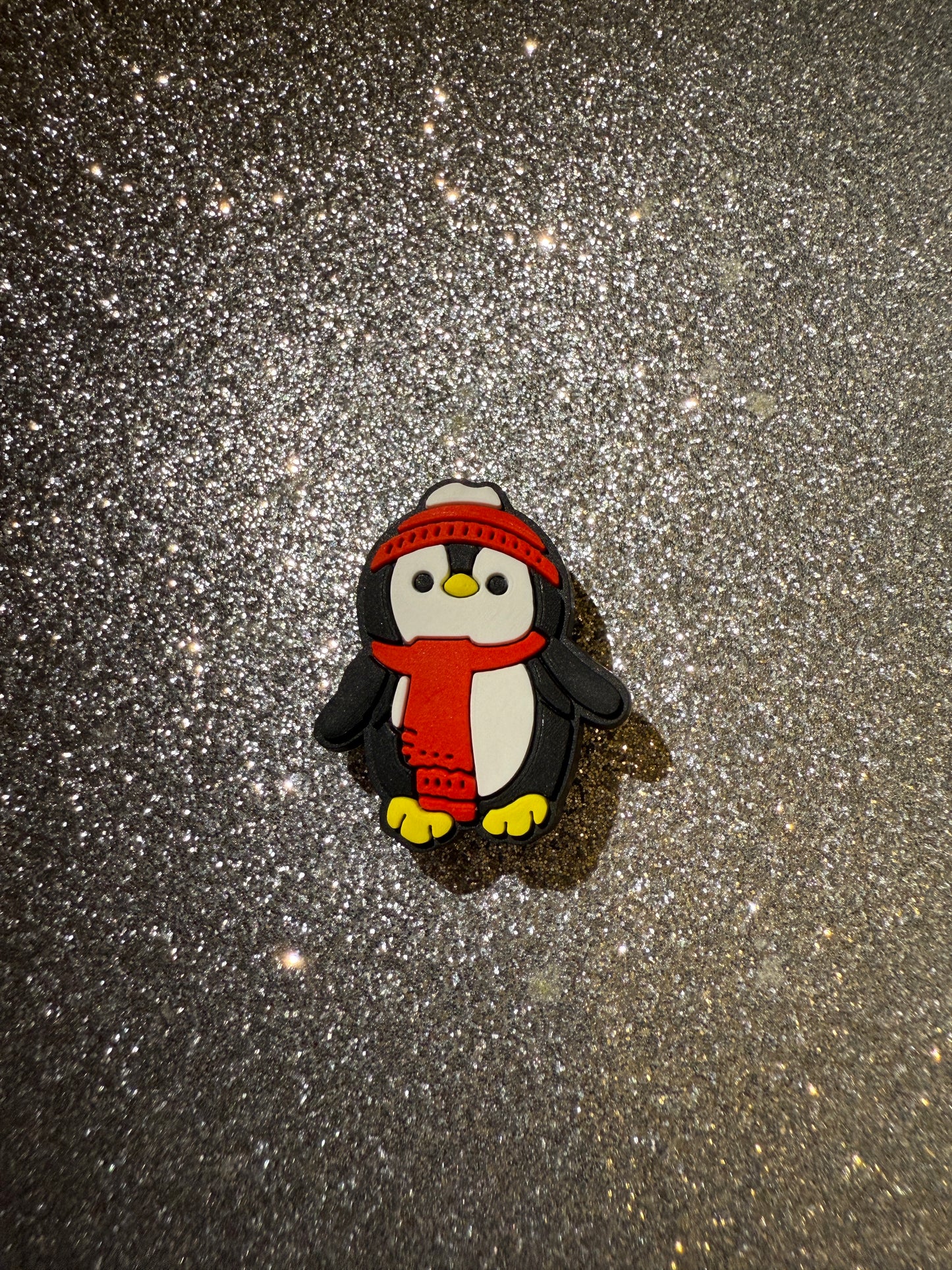 Christmas penguin shoe charms