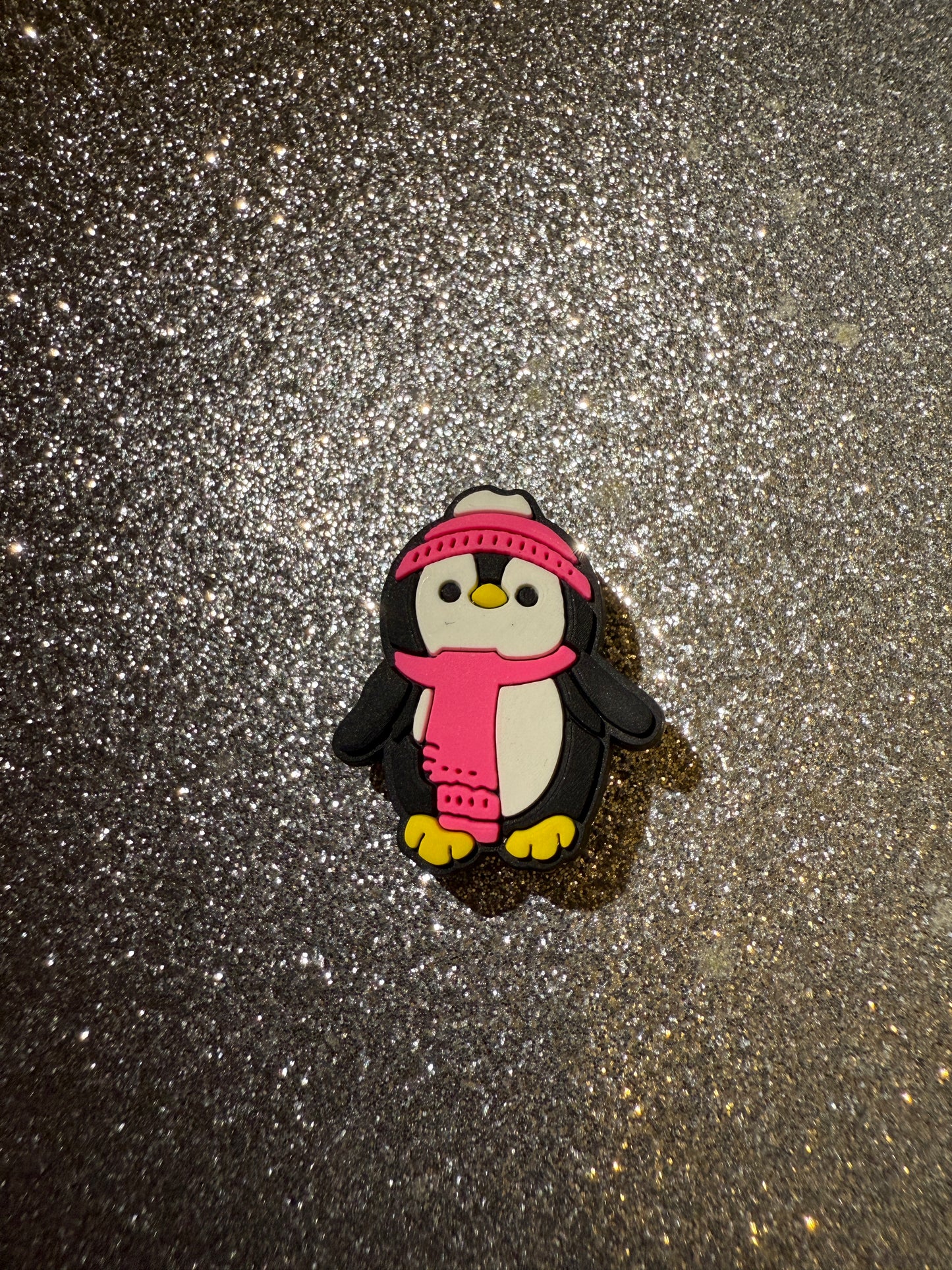 Christmas penguin shoe charms