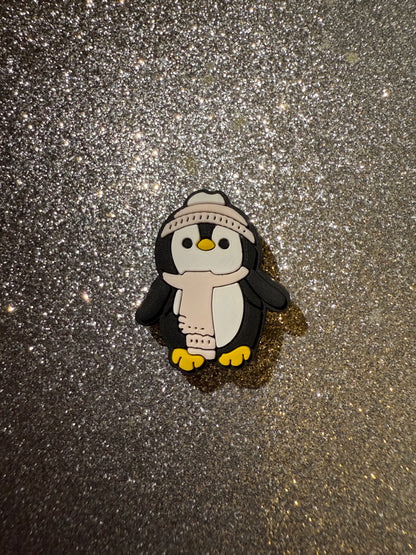 Christmas penguin shoe charms