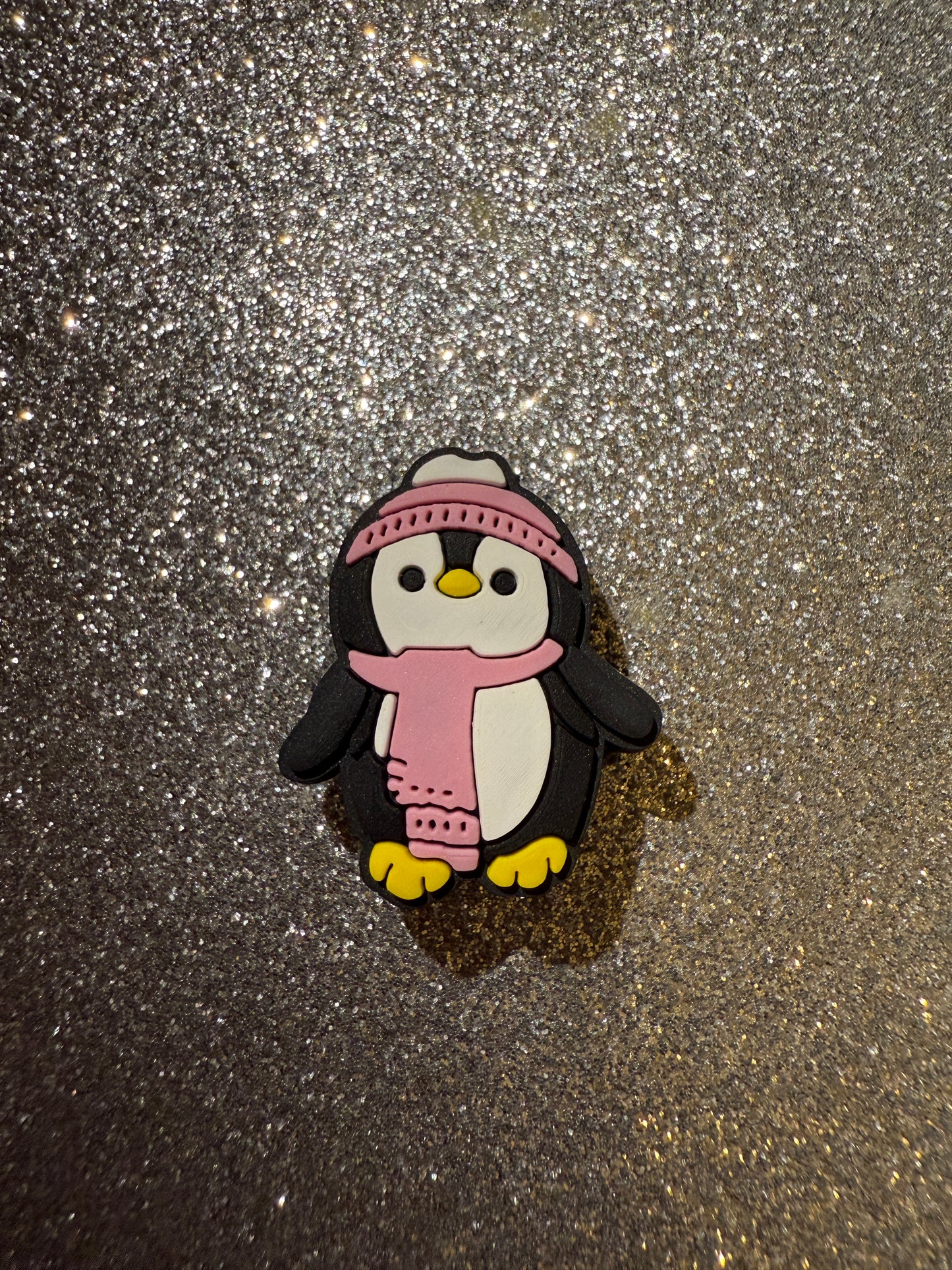 Christmas penguin shoe charms