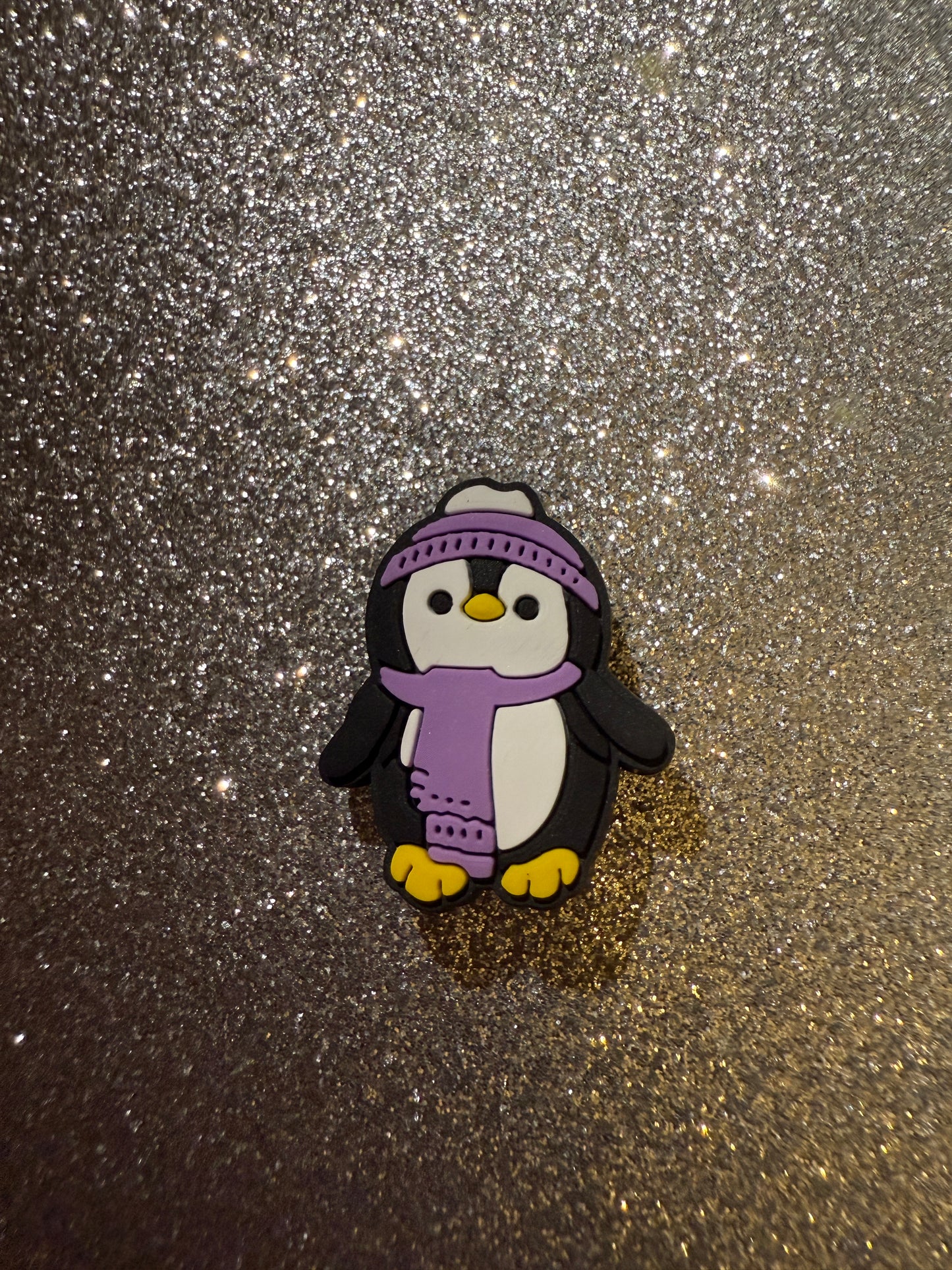 Christmas penguin shoe charms