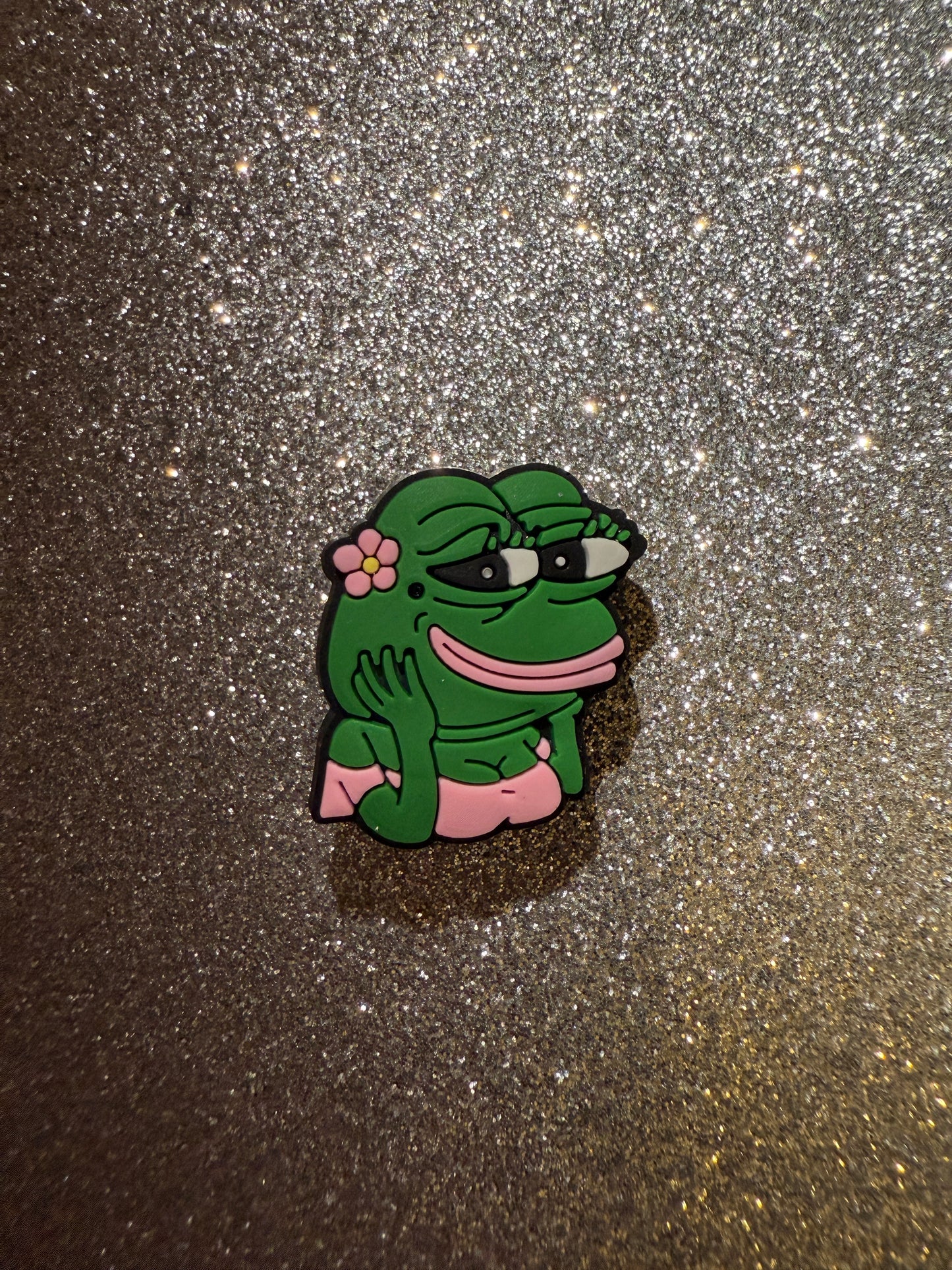 Funny frog meme shoe charm collection