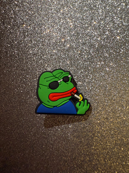 Funny frog meme shoe charm collection
