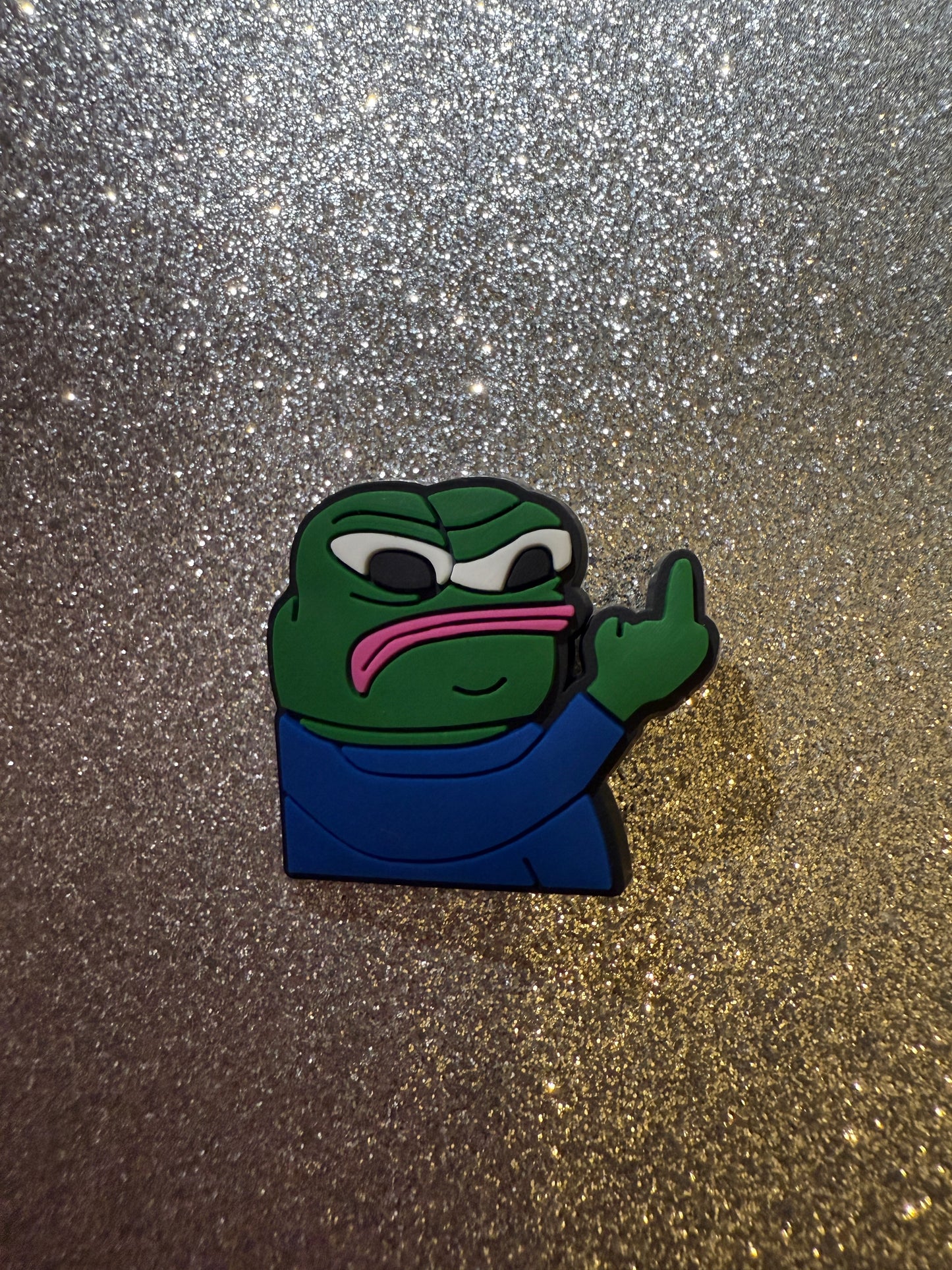 Funny frog meme shoe charm collection