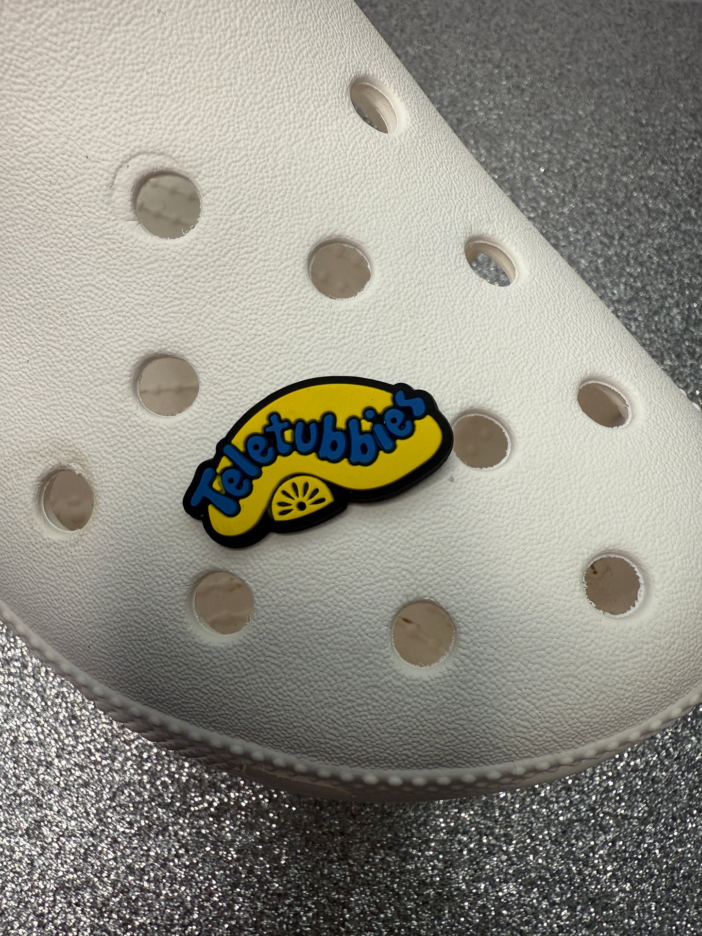 Teletubb shoe charms