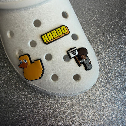 Habbo hotel inspired shoe charm collection - pool closed