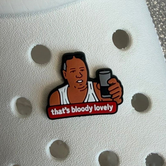 That's bloody lovely beer meme shoe charm