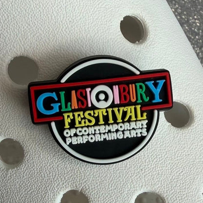 UK festival inspired shoe charm collection - Glastonbury Leeďs reading, download