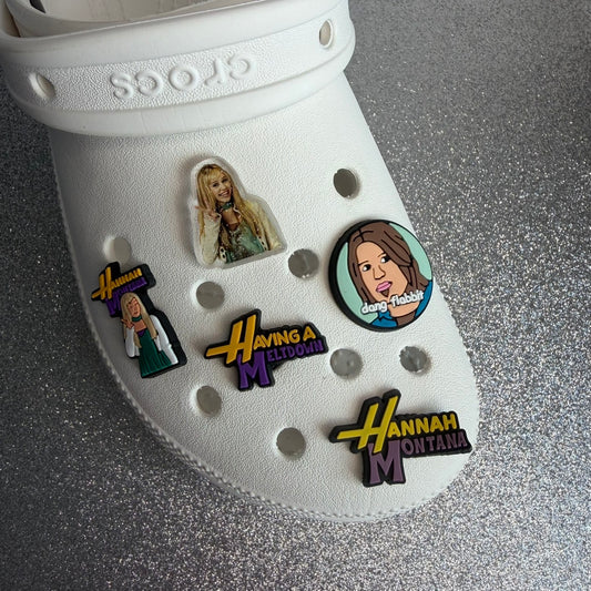 Hannah Montana shoe charm collection