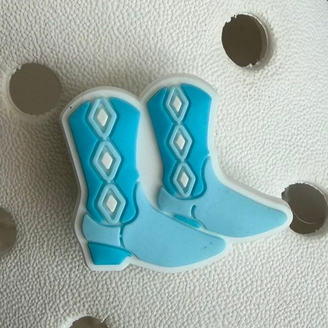 Coastal cowgirl shoe charm collection - blue holiday/vacation