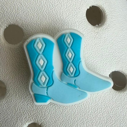 Coastal cowgirl shoe charm collection - blue holiday/vacation