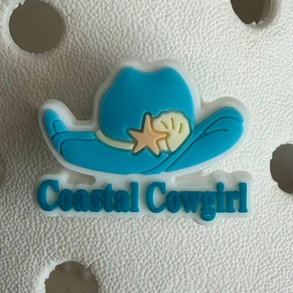 Coastal cowgirl shoe charm collection - blue holiday/vacation
