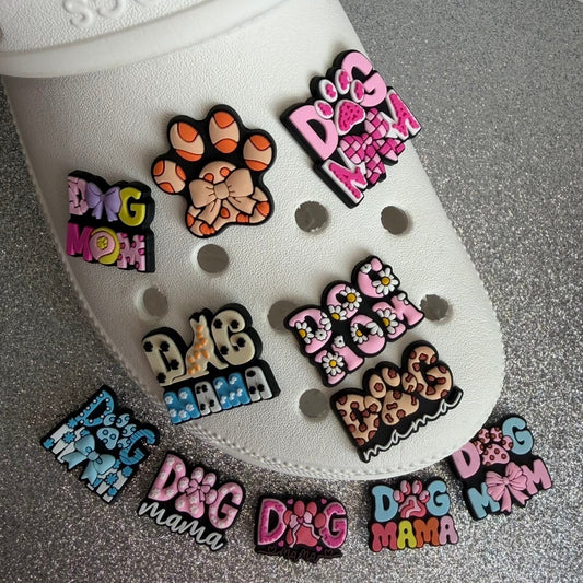 Dog mum shoe charm collection