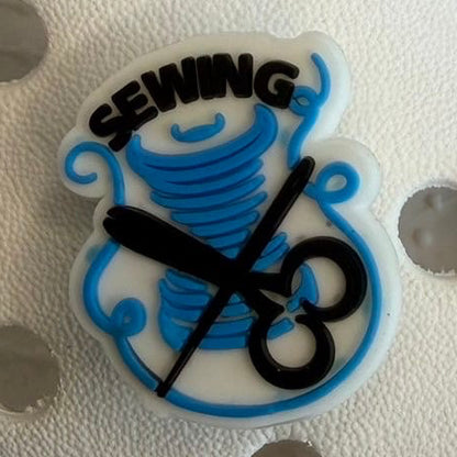 Sewing seamstress shoe charm collection