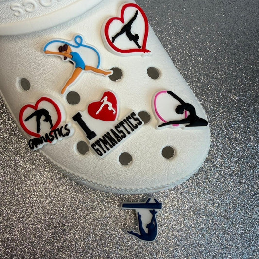 Gymnastics shoe charm collection