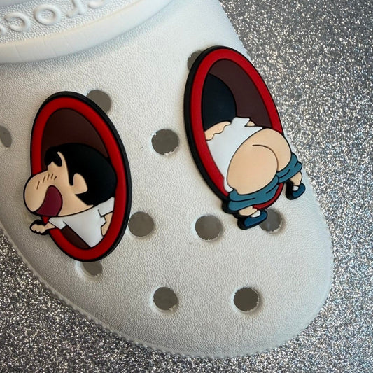 X2 Bundle XL matching Crayon Shi chan shoe charms