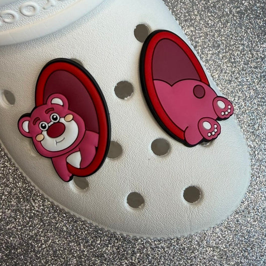 x2 BUNDLE - XL lotsò teddy bear matching shoe charms