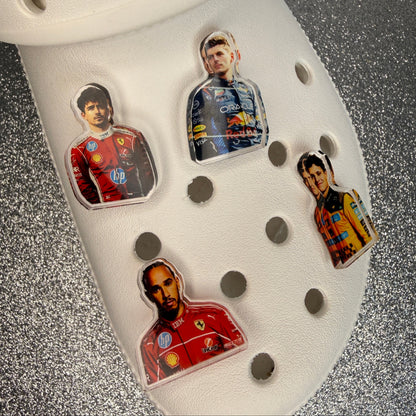 RESIN f1 driver shoe charm collection - Hamilton, Leclerc, Verstappen, Lando