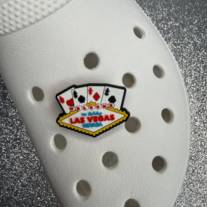 Las vegas poker shoe charm collection