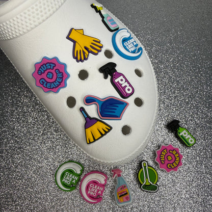 Cleaning/cleaner shoe charm collection