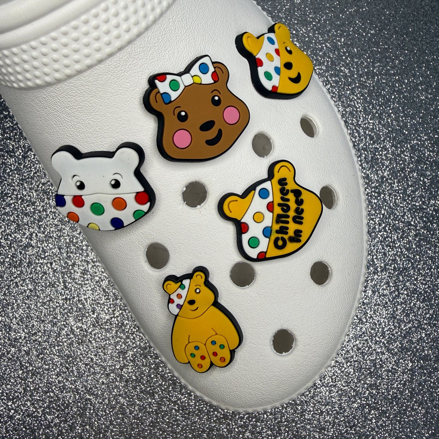 Pudsey bear shoe charm collection - profits donated<3