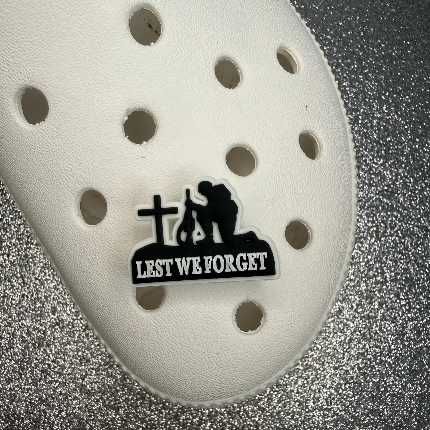 War remembrance shoe charm collection