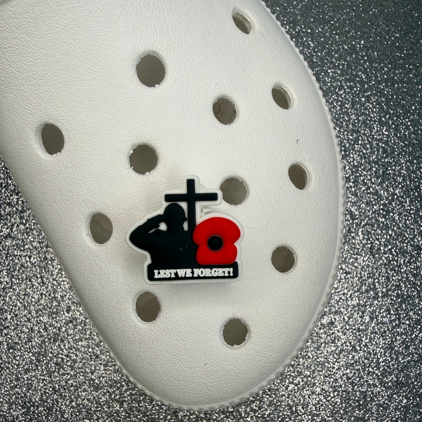 War remembrance shoe charm collection