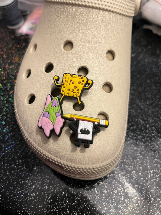 Funny Sponge shoe charm collection