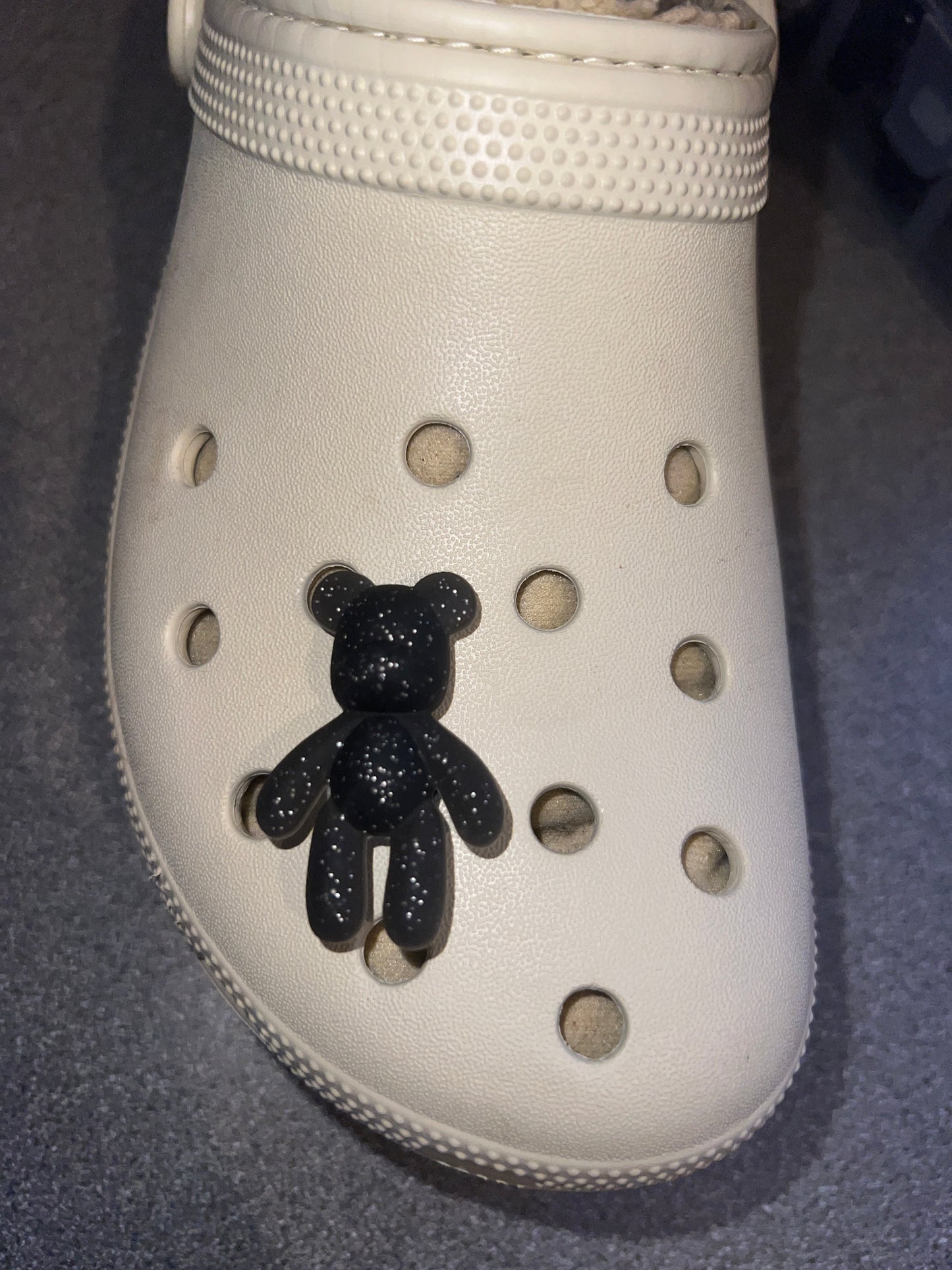 Coloured 3d bear shoe charm collection