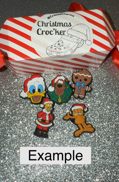 Christmas cracker Croc’ker - shoe charm cracker containing 5 charms.