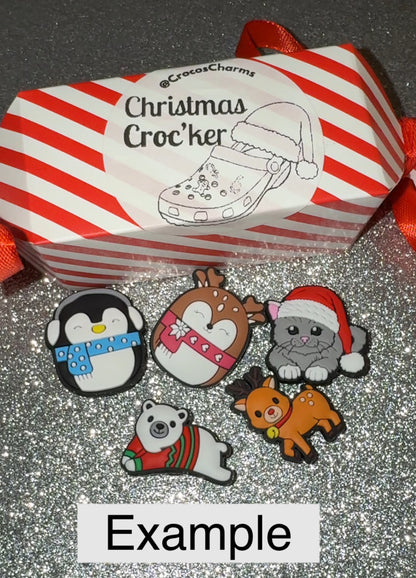 Christmas cracker Croc’ker - shoe charm cracker containing 5 charms.