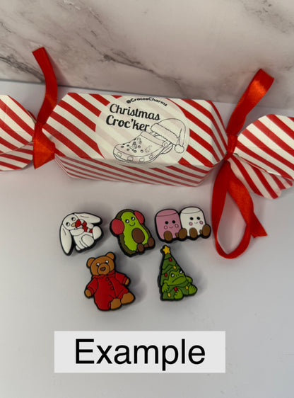 Christmas cracker Croc’ker - shoe charm cracker containing 5 charms.