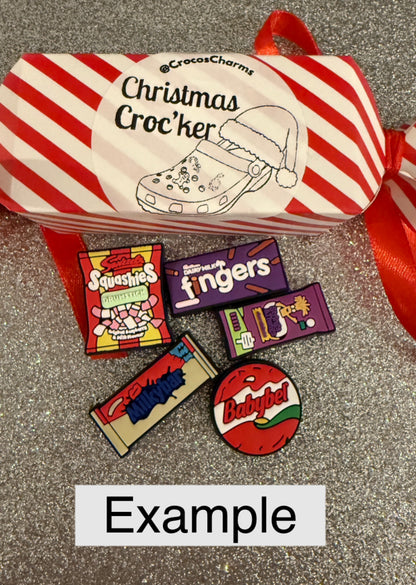Christmas cracker Croc’ker - shoe charm cracker containing 5 charms.
