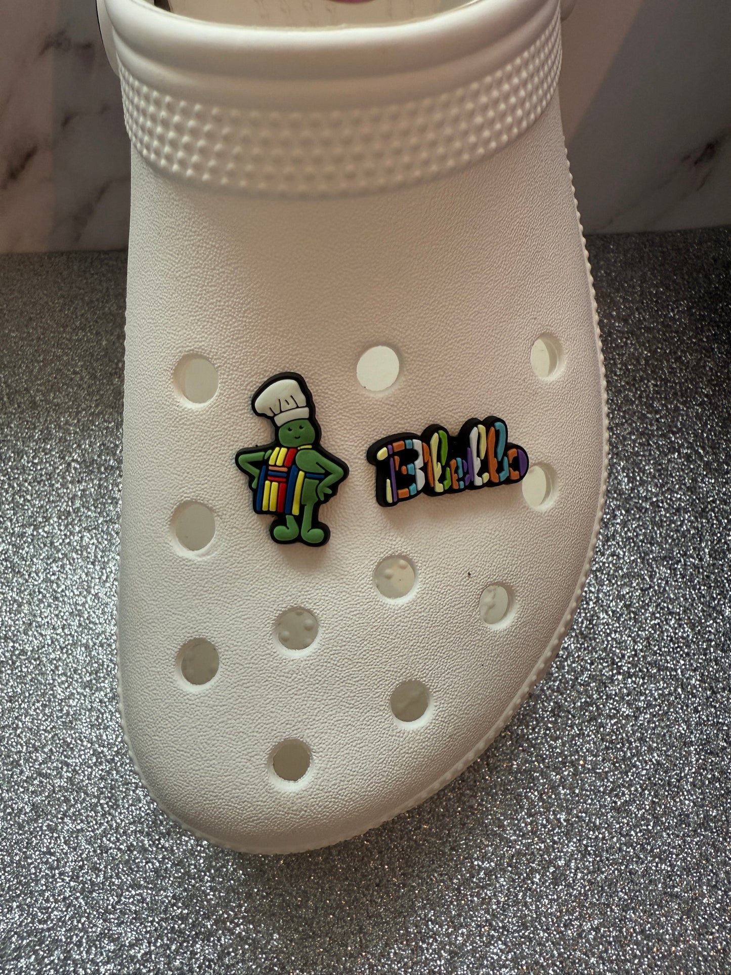 The tiny chef shoe charm collection