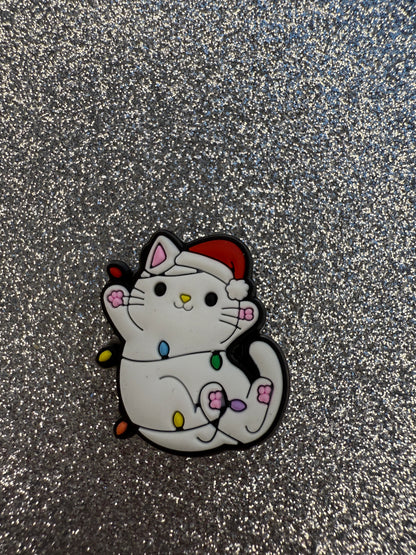Animal Christmas shoe charm collection - pugs, cats, reindeer, penguin, polar bear
