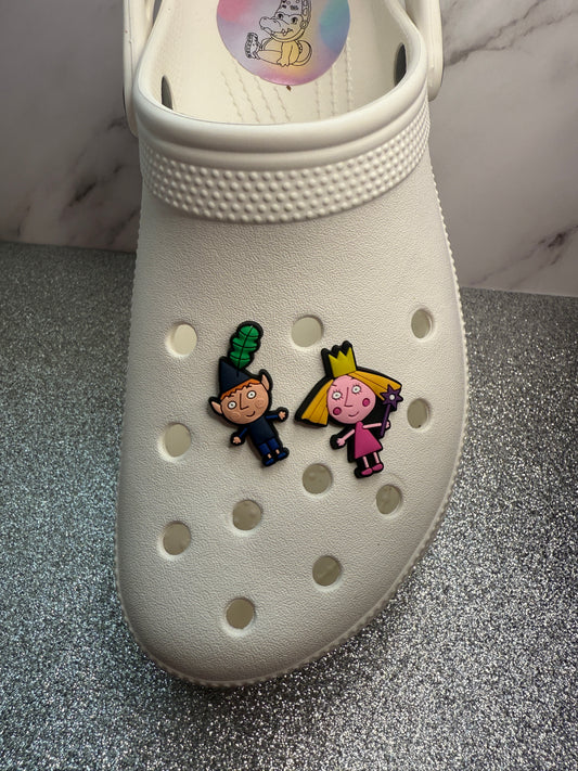 x2 Ben & holly's little kingdom shoe charm BUNDLE