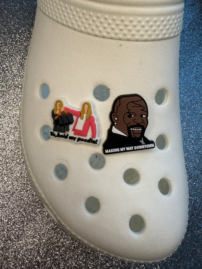 White chicks movie shoe charms