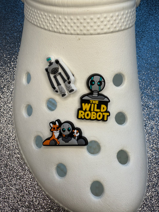 The wild robot shoe charm collection