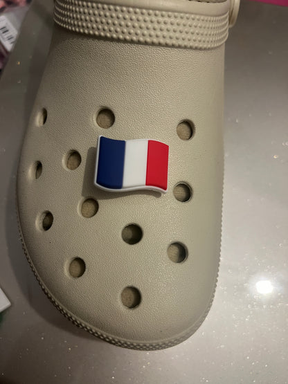 Country flag shoe charm collection [Canada, Scotland, Wales, France, Spain, Germany, palestine] etc...