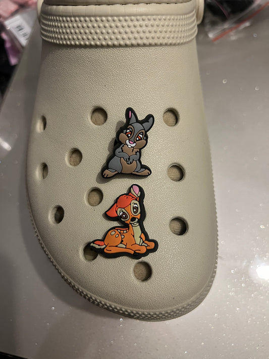 Deer and Rabbit shoe charm collection