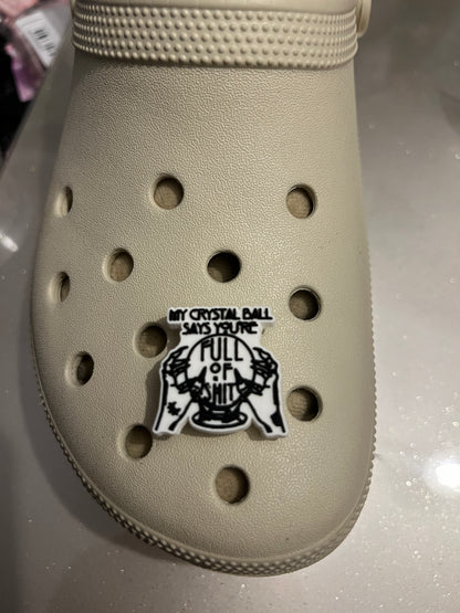 Funny quote shoe charm collection