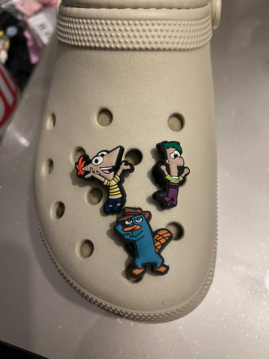 Phin Ferb & Platypus Perry shoe charm collection