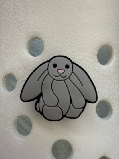 coloured bunny shoe charms