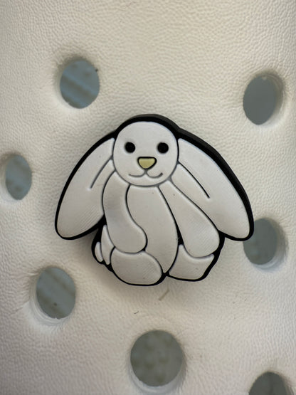 coloured bunny shoe charms