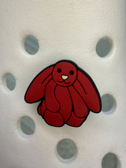 coloured bunny shoe charms