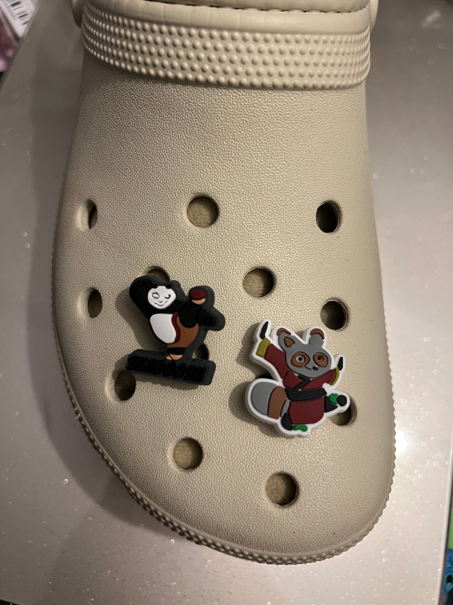 Karate panda shoe charm collection