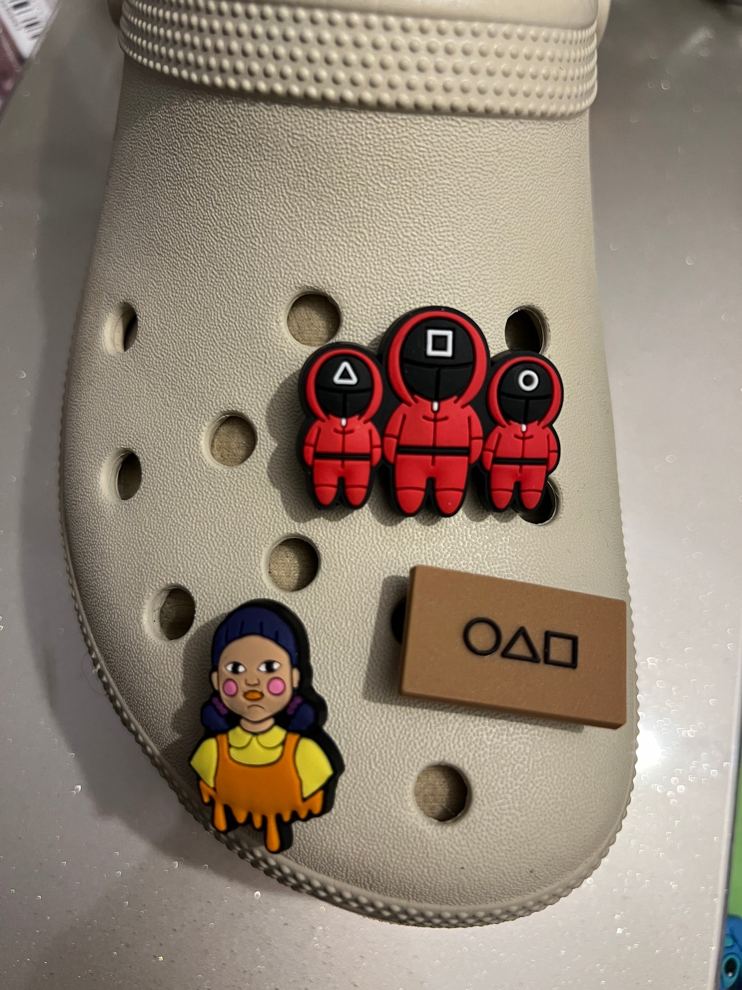 Squidgame TV shoe charm collection